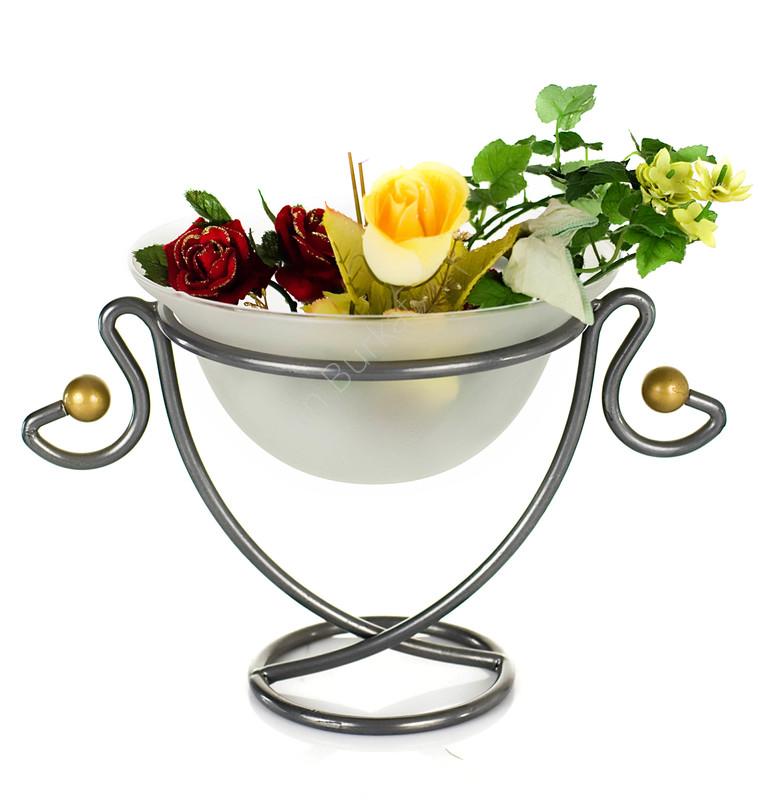 Metal decoration with glass 1014b