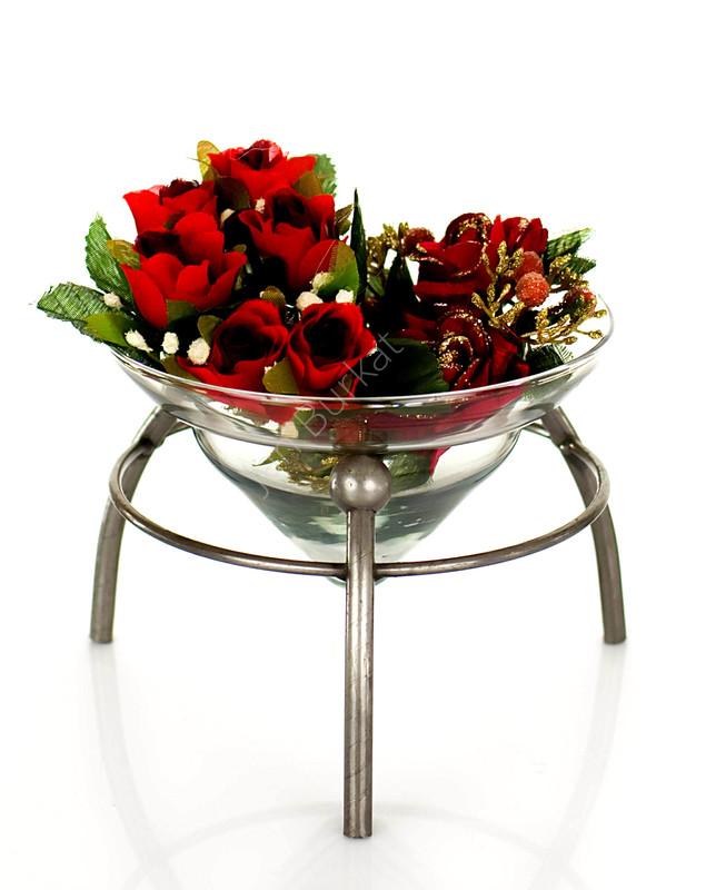 Metal decoration with glass 1350c