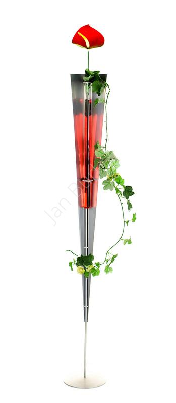 Metal decoration with glass 2120