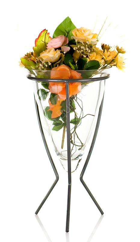 Metal decoration with glass 3442