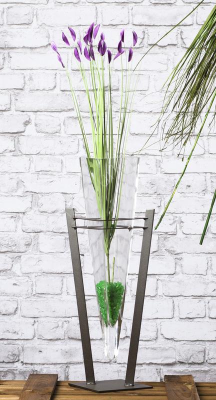 Metal decoration with glass 5717