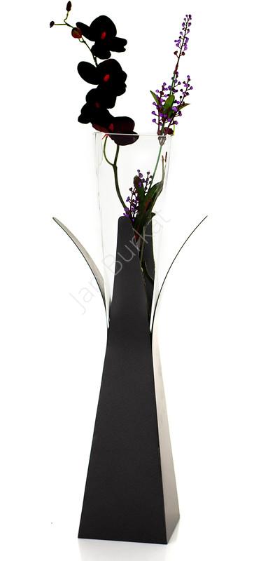 Metal decoration with glass 6094
