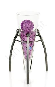 Metal decoration with glass 1350