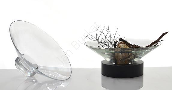 Metal decoration with glass 14-1204