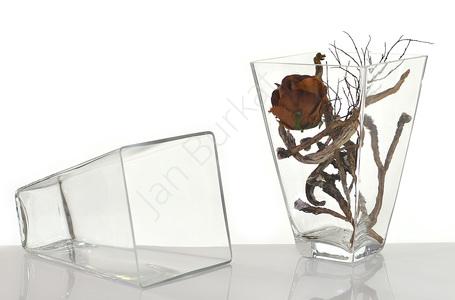 Metal decoration with glass 17-982b