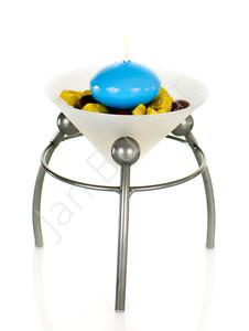 Metal decoration with glass 1950a