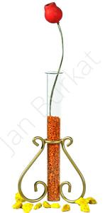 Metal decoration with glass 1992