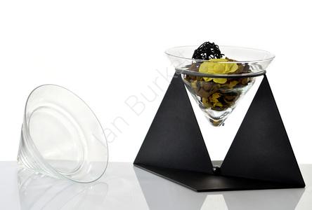 Metal decoration with glass 21-255