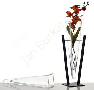 Metal decoration with glass 21-435