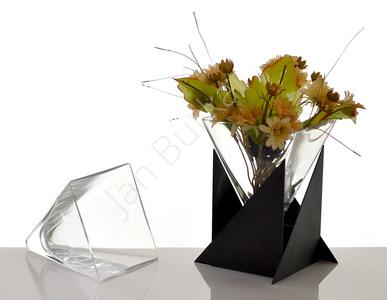 Metal decoration with glass 21-436