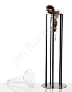 Metal decoration with glass 21-456