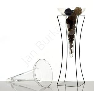 Metal decoration with glass 21-457