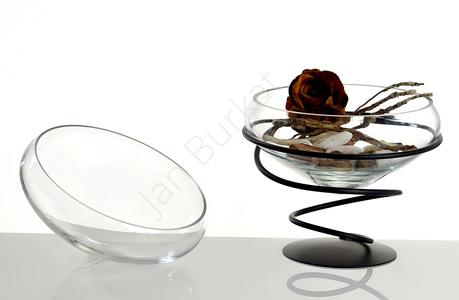 Metal decoration with glass 21-495