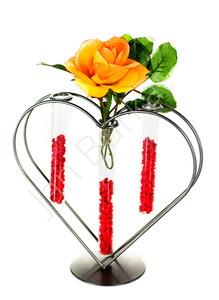 Metal decoration with glass 2104a