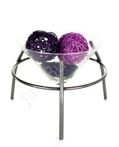 Metal decoration with glass 2181