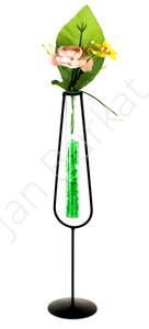 Metal decoration with glass 2316