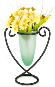 Metal decoration with glass 2420