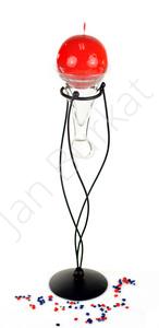 Metal decoration with glass 2510