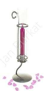 Metal decoration with glass 2576