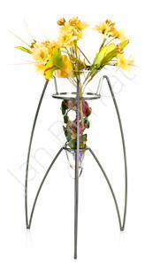 Metal decoration with glass 2732