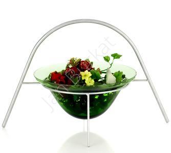 Metal decoration with glass 3107