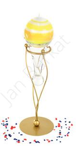 Metal decoration with glass 3186