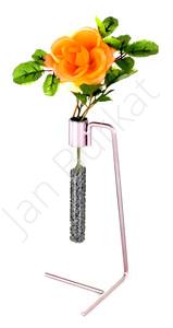 Metal decoration with glass 3236