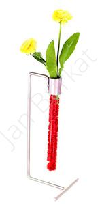 Metal decoration with glass 3258