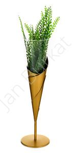 Metal decoration with glass 3303