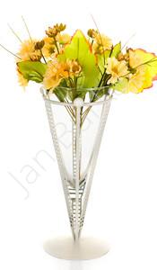 Metal decoration with glass 3399