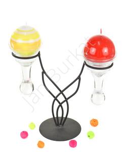 Metal decoration with glass 3571