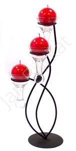 Metal decoration with glass 3573