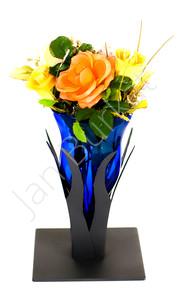 Metal decoration with glass 4157