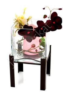 Metal decoration with glass 4858