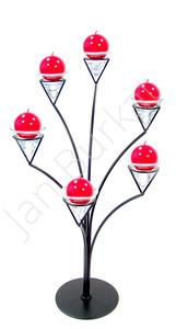 Metal decoration with glass 5427