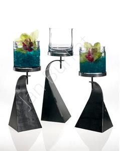 Metal decoration with glass 5686