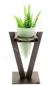 Metal decoration with glass 6568