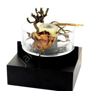 Metal decoration with glass 6759